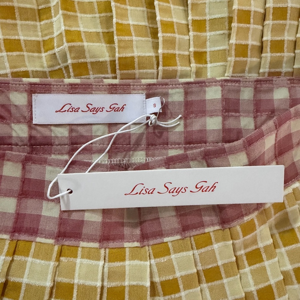 NWT Lisa Says Gah! Meg Plaid Pleated Mini Skirt - Picture 9 of 12